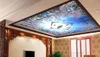 カスタム3Dの壁紙Rollbamboo Forest Dove Rainbow自然風景ゼニス寝室リビングルームの天井装飾壁画壁