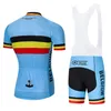 Moxilyn 2020 Belgique Maillot de cyclisme Ensemble VTT Uniforme Vêtements de vélo Vêtements de vélo respirants Porter Maillot court pour hommes Culotte237S