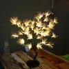 Led fiber optic flower decorative table lamp warm bedroom bedside lights Christmas gift lights flashing lights string light stars