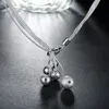 Bijoux fins Charme 925 Collier de perles d'argent Classic Haute Qualité Fashion Light Sand Chaîne Prix au prix de cadeau de gros Direct