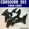 High quality fairing kit Honda CBR900RR CBR 893 1992-1995 black fairings set CBR 900 RR 09 10 11 BV45