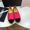 Vendite dirette in fabbrica design di lusso moda donna scarpe di tela pelle traspirante casual nero paglia di alta qualità scatola di lacci da pescatore 35-42 con scatola