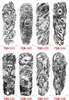 Sexy waterdichte tijdelijke tattoo sticker volledige arm mouw grote schedel tattoo stickers stickers body art nep tatoeages voor mannen vrouwen8524582