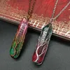 Wire wrap tree of life Natural stone pendant necklace crystal point women men necklaces fashion jewelry will and sandy gift