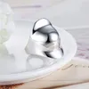 Hot Sale Eppacket DHL Plated Sterling Silver Big Thumb Hat Ring DHSR50 US storlek 8; Gratis frakt Unisex 925 Silver Plate Band Ringar Smycken