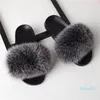 Hot style- Women Bow SummerFahion Real Hair Autumn/Winter Slippers Women Fur Home Slippers Fluffy Sliders Plush Furry Home Shoes Women modis