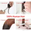 100 insan saç klipsinde tapınaksız patlamalar açık kahverengi temiz saç saçak kadınlar için görünmez patlamalar37752719