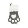 Paw Kerst opknoping kousen klauw vorm Kerst kousen decoratie kinderen snoep geschenk tassen xmas boom opknoping decoratie