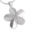 IJD8026 Cremazione di fiori in acciaio inossidabile Cremazione cronica Nera Grigia Nera Collana Souvenir Cenere di Small Box Ladies Ladies Men5323837