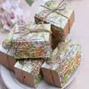 500 stks Trouwkaart Gunstdoos Reizen Thema Bruiloft Decoratie Geschenkdoos Kraft Box Feestartikelen