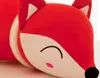 Plush Fox Hugging Animal Pillows Stuffed Animal Toys Gifts for Kids Red