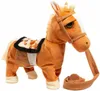 ぬいぐるみの動物ぬいぐるみポニーのおもちゃ私の最初のポニーは馬の音や音楽焼きとおもちゃの現実的な歩く行動を歩く