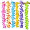 Fashion Hot Party Supplies Silk Hawaiian Flower Lei Garland Hawaii Wreath Cheerleading Products Hawaii Necklace 36 colors