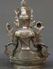 7.9 "Tibet Tibet Budizm Paktong Beyaz Tara Kwan-yin Tanrıça Guan Yin Heykeli