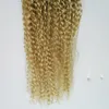 Mongolski Afro Kinky Kręcone Włosy Wyplata 2 SZTUK 4B 4C Kinky Curly Hair Extension Splot Human Hair Bundles