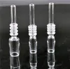 Dhl Free 100% Quarzo Nail Tip 10mm 14mm 18mm Maschio Drip Tips Quartz Banger Tip Chiodo invertito per vetro Silicone ricicla Bong