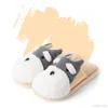 Winter Warm man & women Home slippers Animal dog short plush Slippers female Thermal Soft Cotton indoor shoes Lovers slippers Y200106