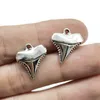 100st Shark Teeth Antique Silver Charms hängsmycken DIY för halsbandsarmband örhängen retro stil 17 16mm292a