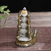 Céramiques Glaze Burnight Lampes de brûleur d'encens Bouddhist Reflux Aromatherapy Censeur Backflow Shape Créatif State Sticks Porte-styles 8cy ZZ