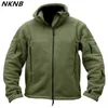 Man Fleece Tactical Softshell Jacket Polartec Thermal Polar Hooded Outerwear Coat Army Clothes