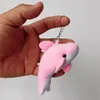 50PCS Lot 10 cm Dolphin Blaki Mini pluszowe poduszki Pierścień Key Pierścień na urodziny imprezę dla dzieci Party Favors Modna Łańcuch kluczy 264T