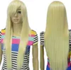 PERRUQUE WBY Long Straight Blonde Hairnet Full Hair Cosplay Cosplay Role Play Party Wig