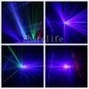 Sharelife 6 Gözler RGB Tam Renkli DMX Gobos Mix Işın Ağ Lazer Tarama Işık Ev Gig Parti DJ Sahne Aydınlatma Ses Oto B-X6