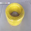 Freeshipping 100m / lot 2 * 0,75 Kupfer Tuch bedeckt Draht Vintage Stil Edison Light Lampenschnur Griff Twisted Stoff Beleuchtung Flex Elektrisches Kabel