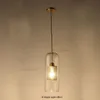 Nordisk restaurang hängslampa glas bar enkelt enstaka huvud kreativa personlighet glas sfäriska sängen pendelljus