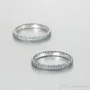 Anelli all'ingrosso per donna S925 Sterling Silver vendita adatta per bracciale stile pandora e gioielli con ciondoli per donna Spedizione gratuita Rip105H9