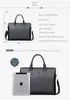 Men briefcases big business Bag a4 notebook Split Leather formal work bags Male Crossbody Messenger handbags219k