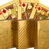 Dollar Poker carte feuille d'or Euro Pokers fournitures de fête cartes à jouer étanches jeux de Table