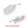 25pcs 9/12/24/36/42/Nano round top replacement screw needle Cartridge tips electric YYR dermapen dermastamp