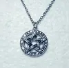 Unisexe Amulette Collier Pentagramme Pentacle Pendentif Colliers Chaîne Surnaturel Wicca Bijoux Ras Du Cou Protection Bijoux Cadeau 547