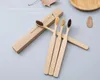 200pcs Bamboo Toothbrush Soft Nylon Capitellum Toothbrush With Box Packaging Oral Hygiene Whitening Toothbrushes