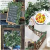 Kunstmatige eucalyptus garland faux zijde eucalyptus bladeren handgemaakte garland groen bruiloft achtergrondboog muur decoratie1