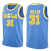 MJ 23 مايكل نورث كارولينا Tar كعوب كرة السلة الفانيلة UCLA Russell 0 Westbrook Reggie 31 Miller jersey رخيص بالجملة 99