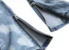 Джинсовые рваные дыры светло-синий дизайн джинсы модная мужская марка 2019 осень-весна хип-хоп уличные брюки брюки плюс размер W 42 44