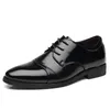 Hauteur augmentant 6cm hommes chaussures habillées en cuir fendu chaussures Oxford marron noir homme mariage chaussures d'affaires hommes chaussures formelles à lacets