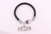 Huilin Schmuck Erbstück findet Pave Crystal Basketball Mom Pendellleglegier Baseball -Lederarmband für Männer und Frauen2928612