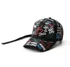 Gorra de béisbol con estampado de graffiti de primavera, sombrero para padres e hijos, sombrero de hip-hop de cola larga, gorra al por mayor GB1659