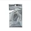 Sacos plásticos do fechamento do fecho de correr da folha de alumínio claro resealable mylar zíper pacotes bolsa para accessorie eletrônico caso do telefone móvel cable8579892