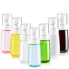 Botella de Spray transparente de 30ml, 60ml, 80ml, 100ml, botellas de Spray de plástico vacías recargables, envase cosmético de niebla fina, botella de Spray vacía