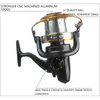 FDDL 5000-9000 Taille 12 + 1 Roulements à billes Big Pêche à la traîne Reels Feeder Metal Fishing Reel Carp Molinete Reel Shimano T191015