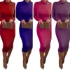 Kvinnors Sexig Klänning Slim Fashion Europe Style High Neck Clubwear Night Wear Bodycon Dresses Vestidos de Verano KH950173