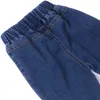 Girl Pants flare byxor denim barn designer kläder flickor jeans klocka bottnar bant bred benbyxor by146771335553