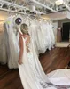 2019 Bohemian Sheath Wedding Dress Modest With Long Train Capes Garden Bridal Gown Custom Made Plus Size