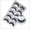 3D Eye Lashes Thick False Eyelashes 5 Pairs of False Eyelashes Eye Makeup Mink False Lashes Soft Natural 12 Models