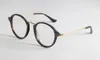Partihandel-2018 Märke Designer Round Glasses Män Kvinnors Cool Frame Plank Eyewear Vintage Fecs Glasögon Clear Lens Retro Circle Spectacle