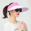 2019 Nowe Panie Outdoor Sun Hat Travel Riding Big Sunscreen Top Hat